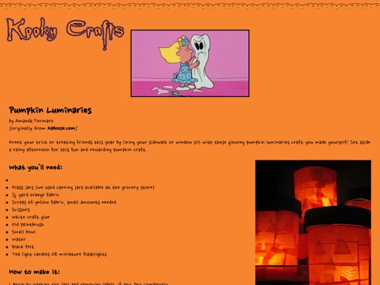crafts/pumpkinluminaries screenshot