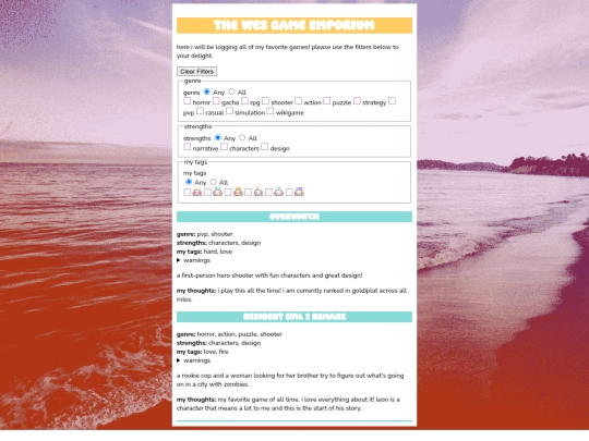 mediarecs/videogames screenshot