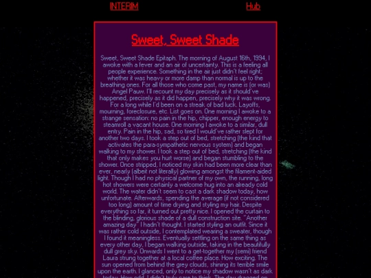 writing/INTERIM/SweetSweetShade screenshot