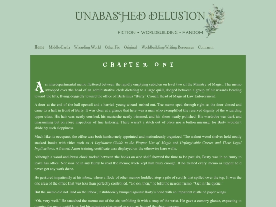 Harry Potter/Crouchsr/One screenshot