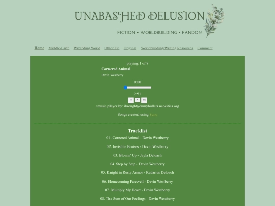 OCs/SOOF/Playlist screenshot