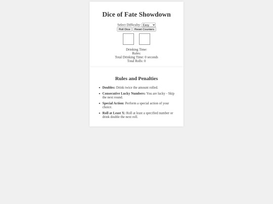 Game1/Dice of Fate Showdown screenshot