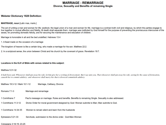 Concordance/Marriage screenshot