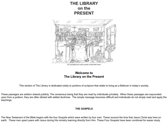 Epistles_Main_page screenshot