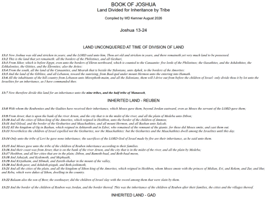Joshua/Joshua_Chapters_13-24-Dividing_Canaan screenshot