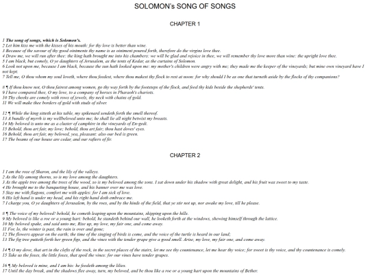 Solomon/Song_of_Solomon screenshot