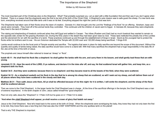 Topics/Importance_of_the_Shepherd screenshot