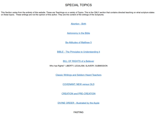 Topics/Special_Topics screenshot