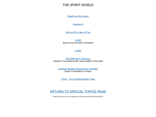 Topics/Spirit_World/Spirit_World_Main screenshot