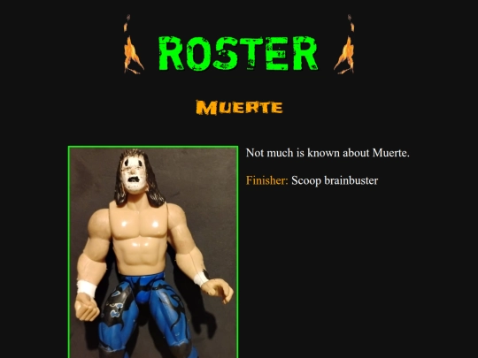 roster/muerte screenshot