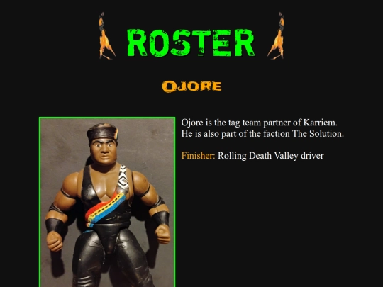 roster/ojore screenshot
