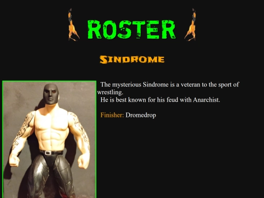 roster/sindrome screenshot