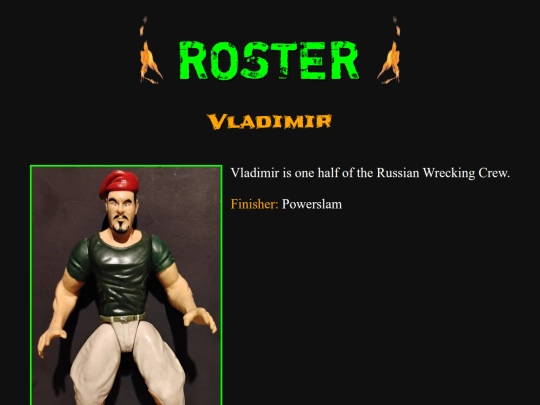 roster/vladimir screenshot