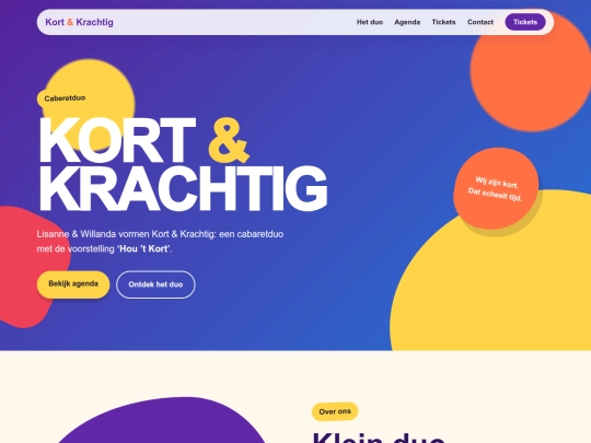 Cabaretduo ‘Kort en Krachtig’ screenshot