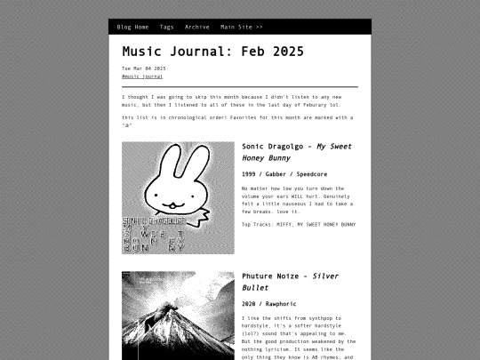 posts/2025-03-04-Music-Journal-Feb-2025 screenshot