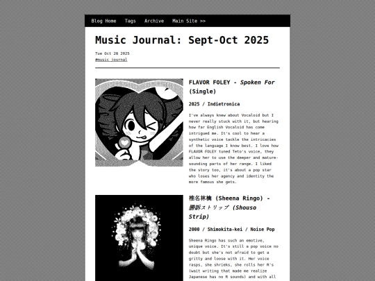 posts/2025-10-28-Music-Journal-Sept-Oct-2025 screenshot