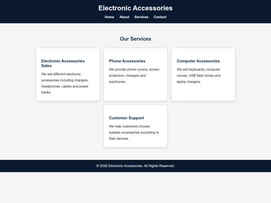 services screenshot