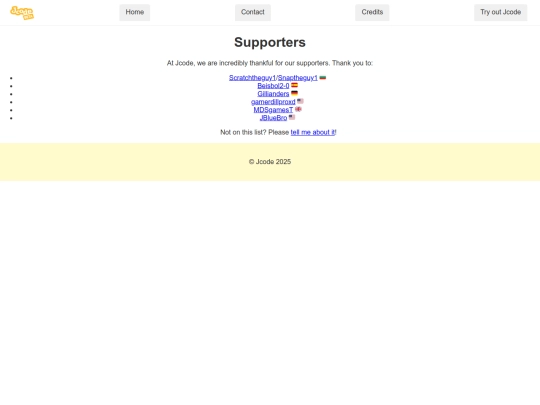 supporters screenshot
