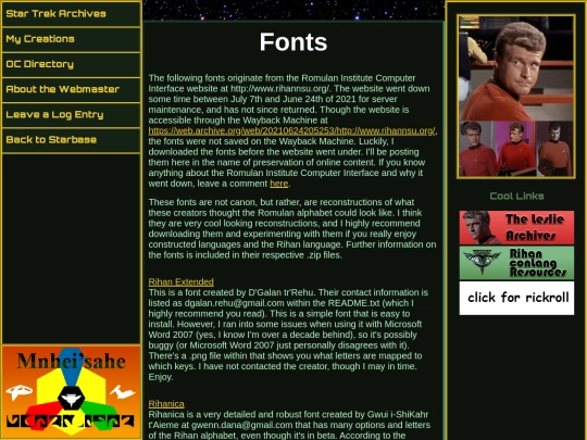 fonts screenshot