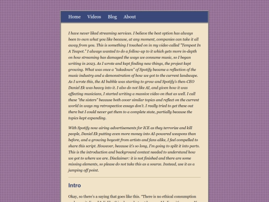 posts/2025-10-17-Unfinished-Script:-Spotify:-Part-One screenshot