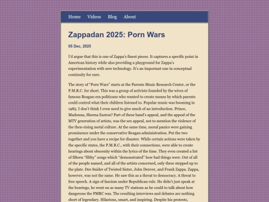 posts/2025-12-05-Zappadan-2025:-Porn-Wars screenshot
