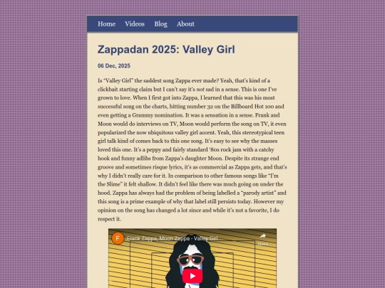 posts/2025-12-06-Zappadan-2025:-Valley-Girl screenshot