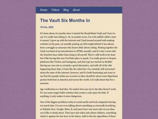 posts/2026-02-18-The-Vault-Six-Months-In screenshot