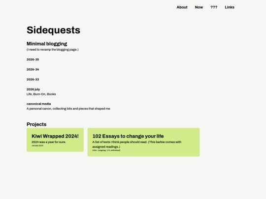 projects screenshot