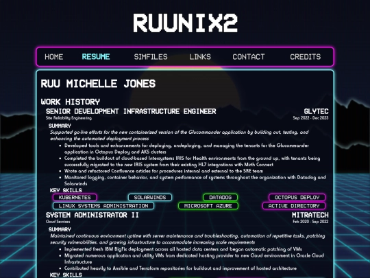 resume screenshot