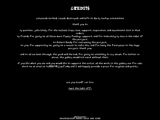 xtras/credits screenshot