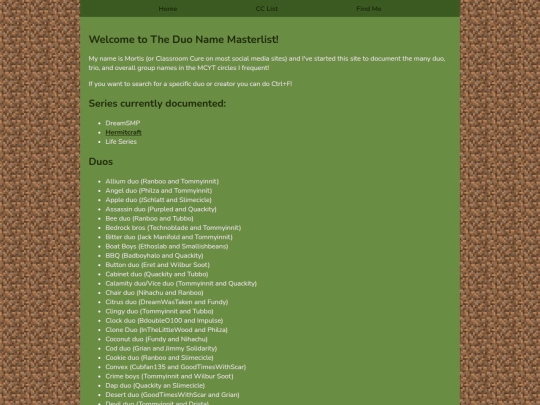 index screenshot