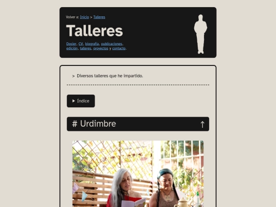 paginas/talleres screenshot