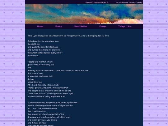 poetry/lyre screenshot