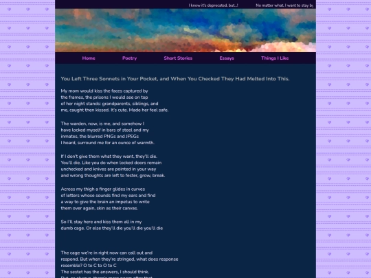 poetry/melted screenshot