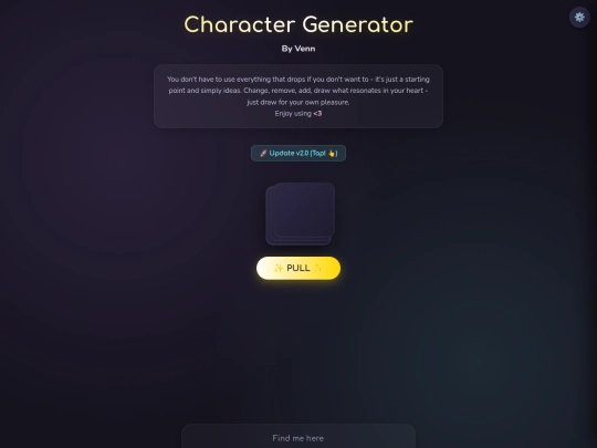 Character-generator screenshot