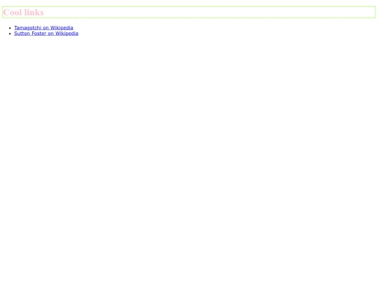 links screenshot