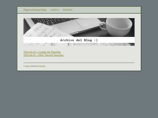 blog/archive screenshot