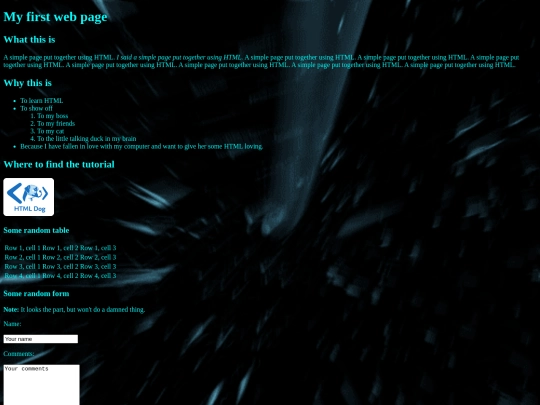 index screenshot