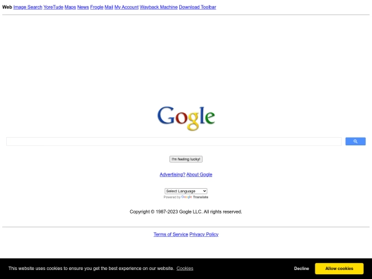 timetravel/search/2009 screenshot