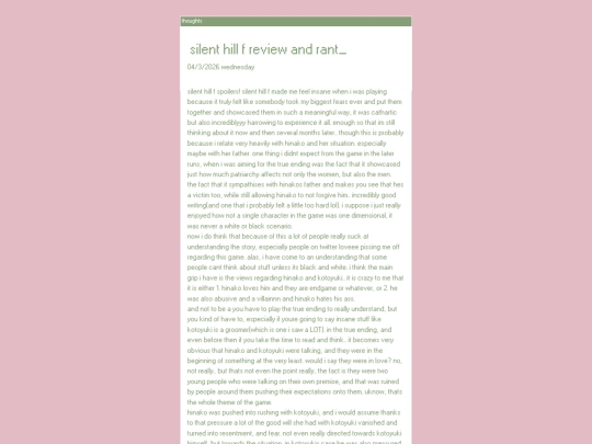 folder_diary/silenthillfreviewandrant screenshot