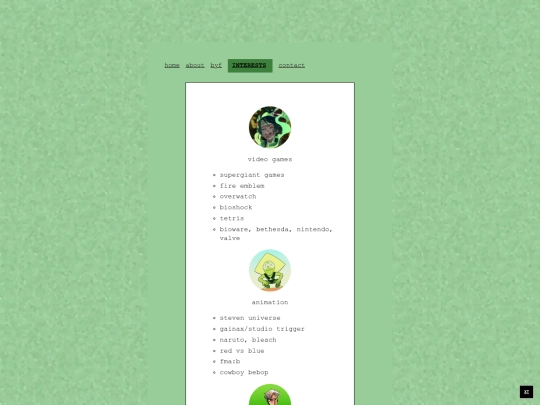 interests2 screenshot