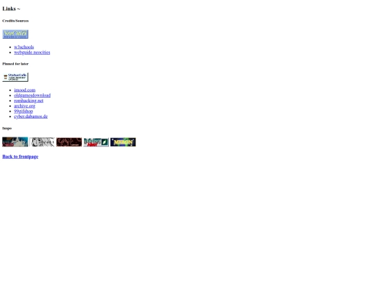 links screenshot