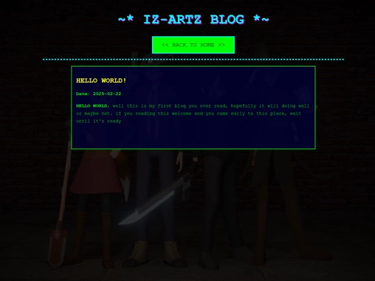blog screenshot