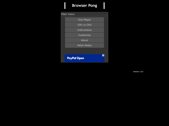pong screenshot
