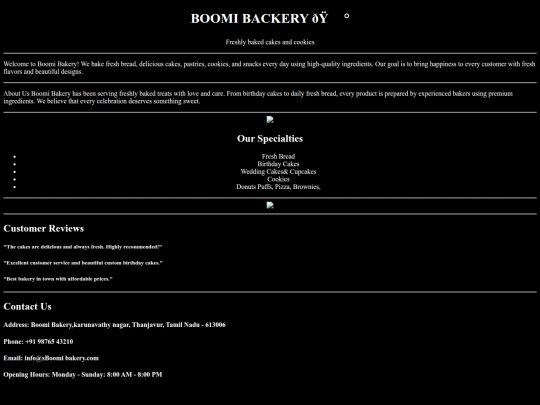 bakery/indexpr screenshot