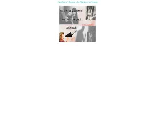 Cartel de la Violencia a Mujeres y Nilas screenshot