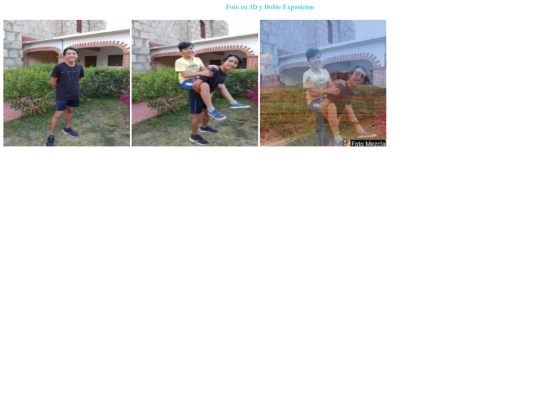 Foto en 3D y Doble Exposicion screenshot