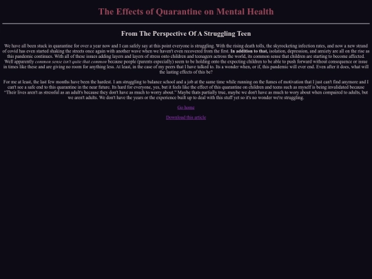 article screenshot