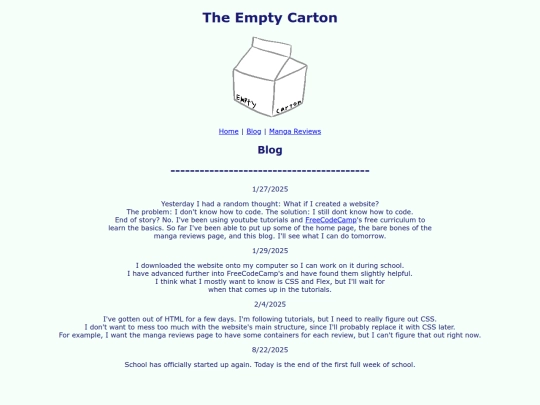 Archive/blog screenshot