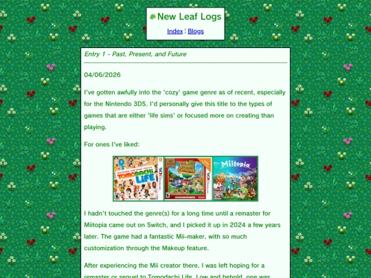 BlogHub/ACNL/entry1 screenshot